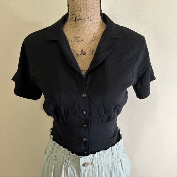 Madewell Drapey Button-Down Top NWT - Picture 2 of 6